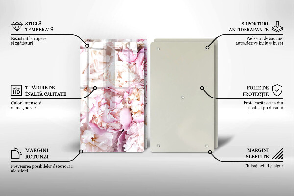 Deska do krojenia Bukiet piwonii