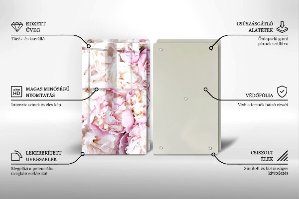 Deska do krojenia Bukiet piwonii