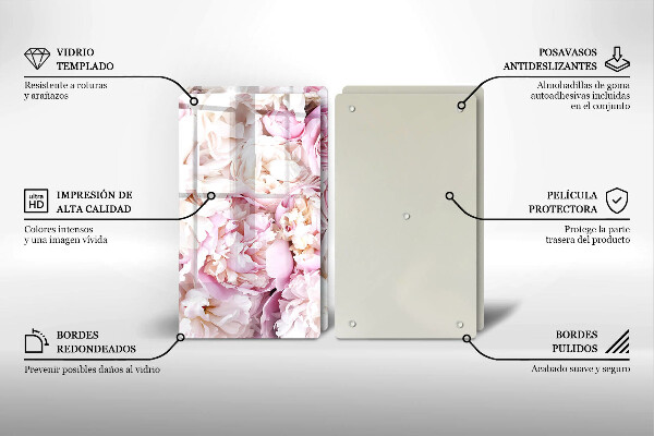 Deska do krojenia Bukiet piwonii