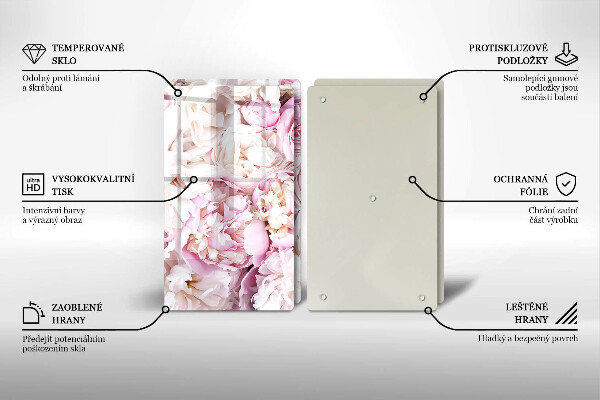 Deska do krojenia Bukiet piwonii