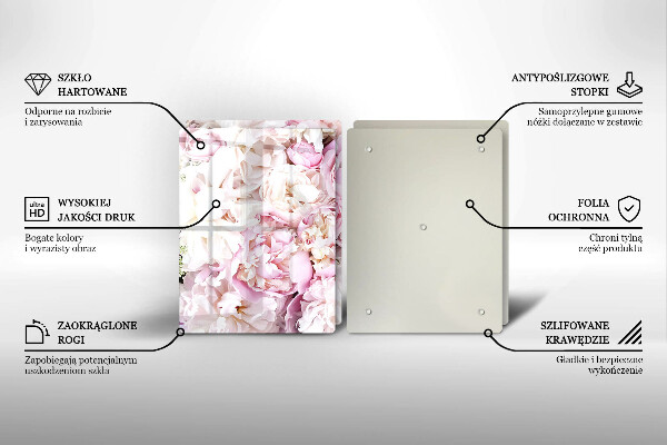 Deska do krojenia Bukiet piwonii