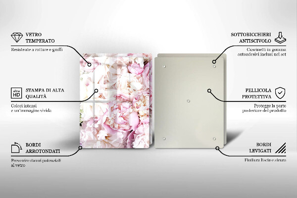 Deska do krojenia Bukiet piwonii