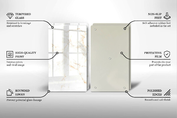 Deska do krojenia Elegancki kamień marmur