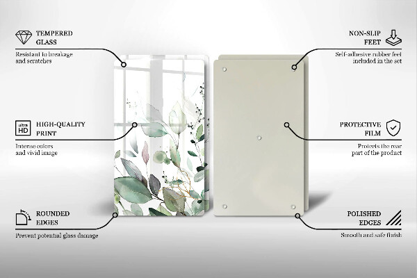 Deska do krojenia Akwarelowe rośliny