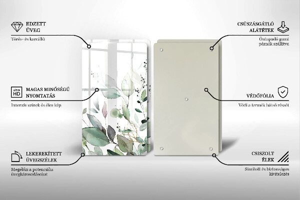 Deska do krojenia Akwarelowe rośliny