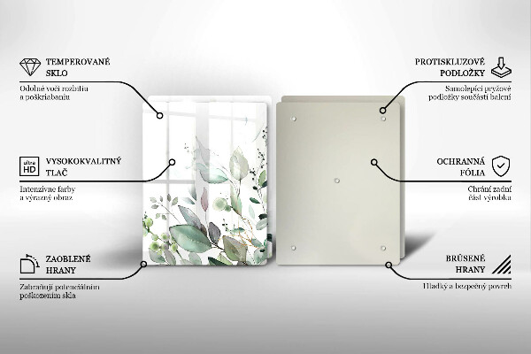 Deska do krojenia Akwarelowe rośliny