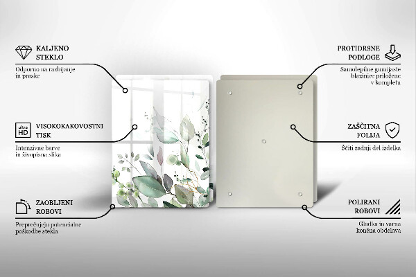 Deska do krojenia Akwarelowe rośliny