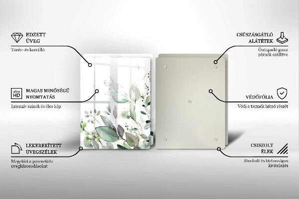 Deska do krojenia Akwarelowe rośliny