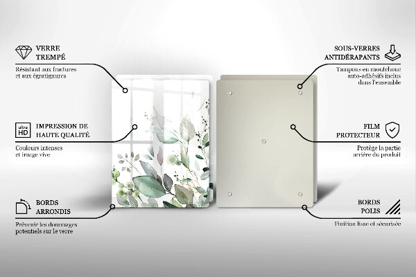 Deska do krojenia Akwarelowe rośliny