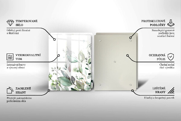 Deska do krojenia Akwarelowe rośliny