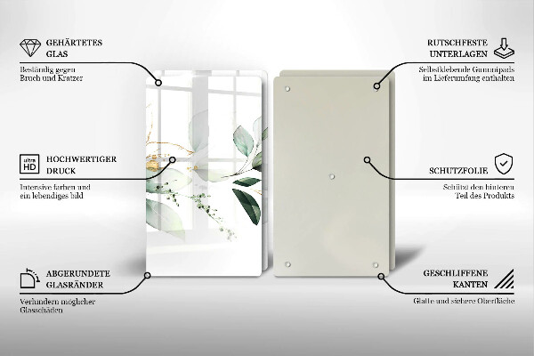 Deska do krojenia Akwarelowe liście