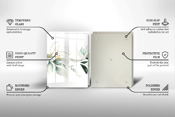 Deska do krojenia Akwarelowe liście