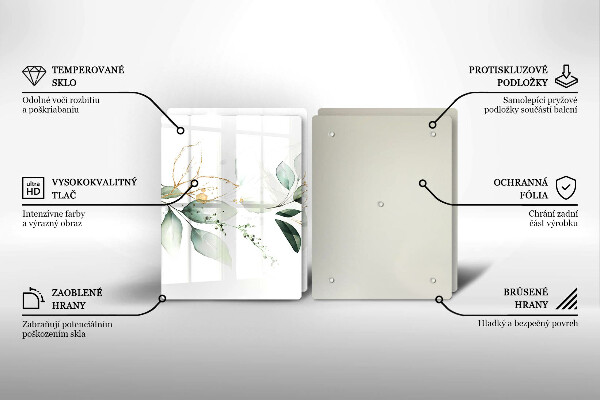 Deska do krojenia Akwarelowe liście