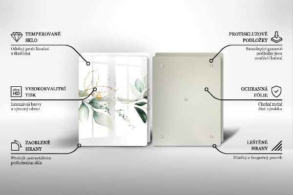 Deska do krojenia Akwarelowe liście