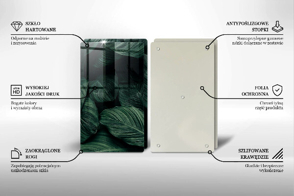 Deska do krojenia Ciemne liście