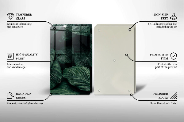 Deska do krojenia Ciemne liście