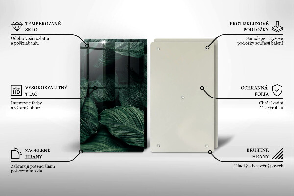 Deska do krojenia Ciemne liście