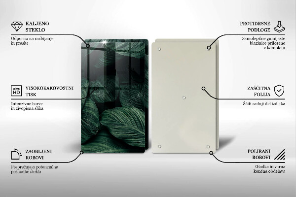 Deska do krojenia Ciemne liście