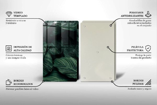 Deska do krojenia Ciemne liście