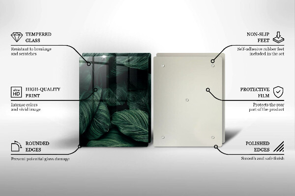 Deska do krojenia Ciemne liście