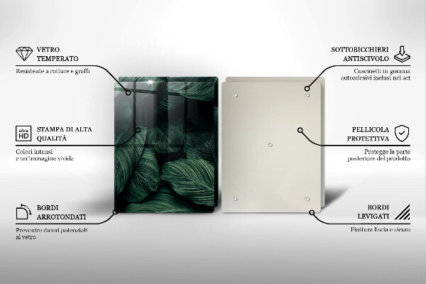 Deska do krojenia Ciemne liście