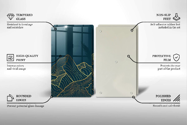 Deska do krojenia Abstrakcyjne góry