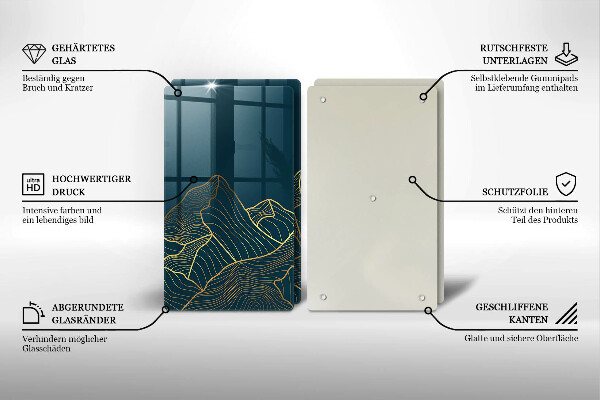 Deska do krojenia Abstrakcyjne góry