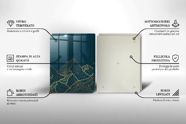 Deska do krojenia Abstrakcyjne góry