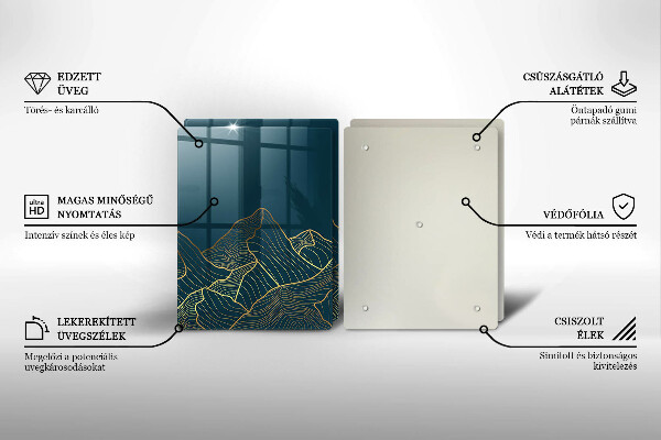 Deska do krojenia Abstrakcyjne góry