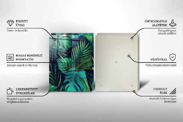 Deska do krojenia Ilustracja dżungla liście