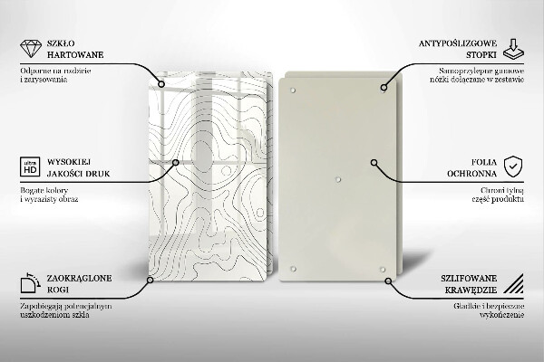 Deska do krojenia Line-art design