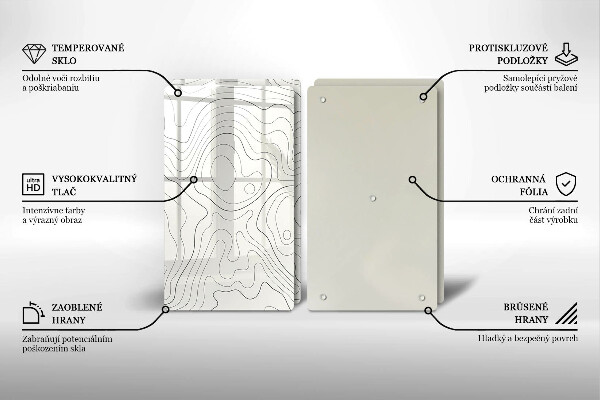 Deska do krojenia Line-art design