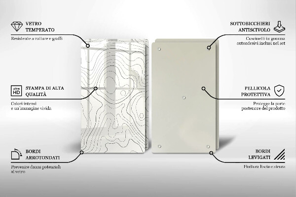 Deska do krojenia Line-art design