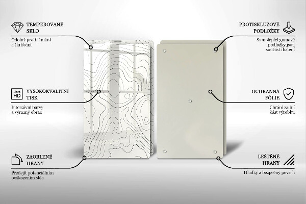 Deska do krojenia Line-art design