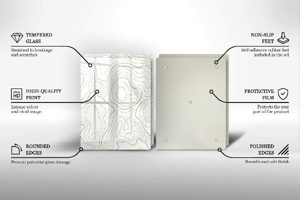 Deska do krojenia Line-art design