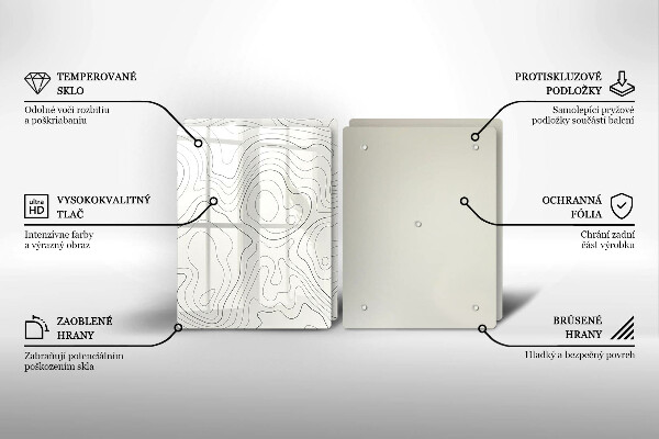 Deska do krojenia Line-art design