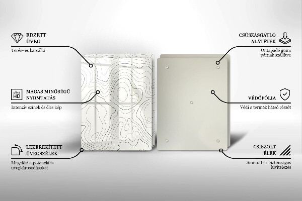 Deska do krojenia Line-art design
