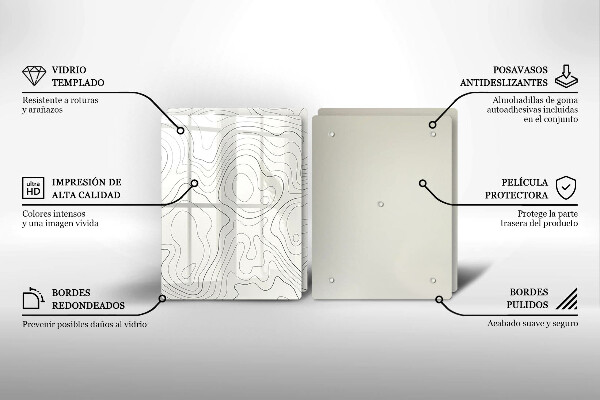 Deska do krojenia Line-art design