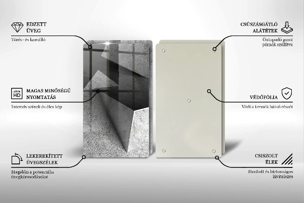 Deska do krojenia Betonowa abstrakcja