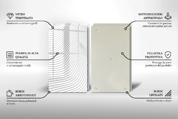 Deska do krojenia Nowoczesny wzór linie