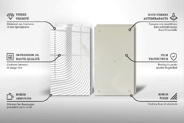 Deska do krojenia Nowoczesny wzór linie