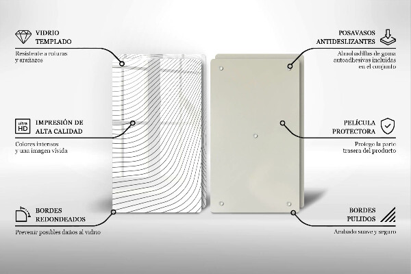 Deska do krojenia Nowoczesny wzór linie