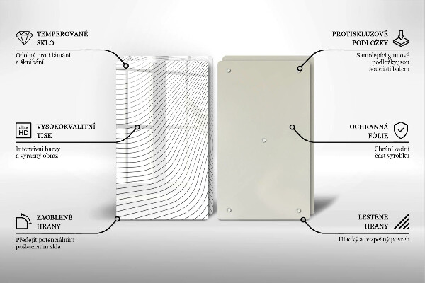 Deska do krojenia Nowoczesny wzór linie