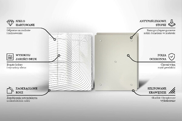 Deska do krojenia Nowoczesny wzór linie