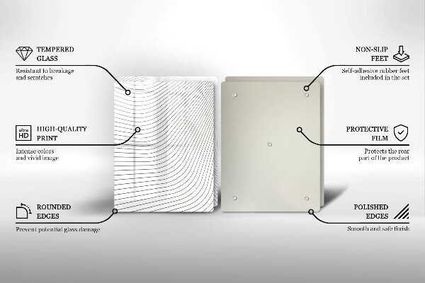 Deska do krojenia Nowoczesny wzór linie