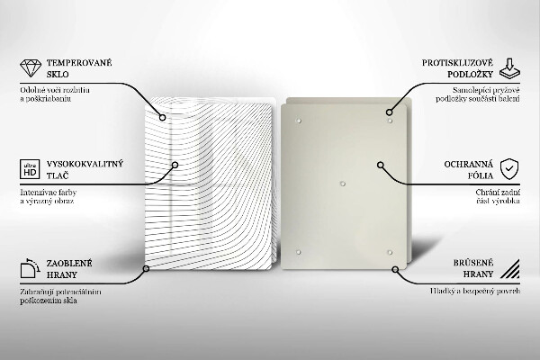 Deska do krojenia Nowoczesny wzór linie