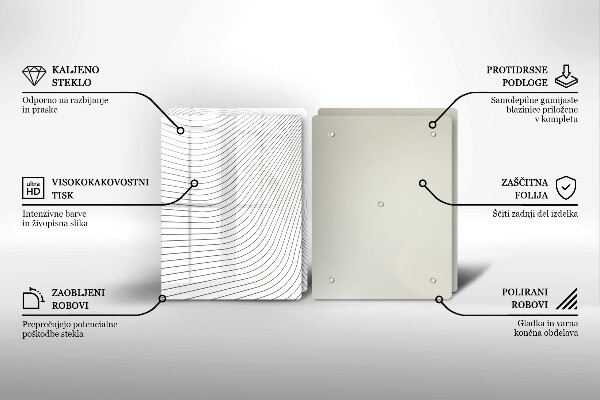 Deska do krojenia Nowoczesny wzór linie