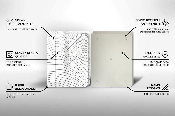 Deska do krojenia Nowoczesny wzór linie
