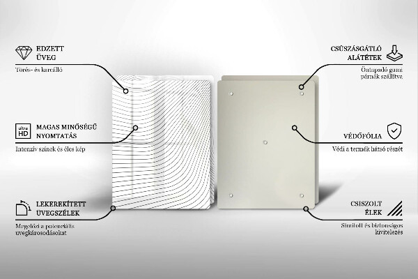 Deska do krojenia Nowoczesny wzór linie