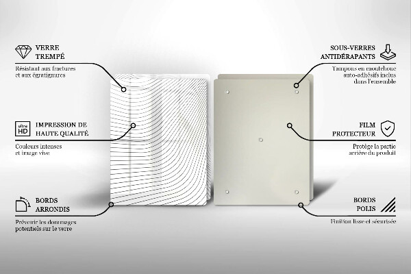 Deska do krojenia Nowoczesny wzór linie